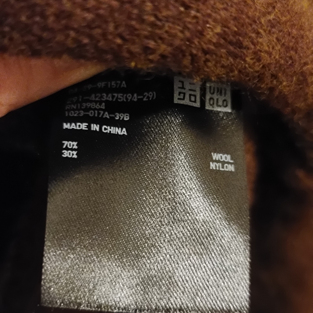 Uniqlo 70% Wool Midi Sweater Dress- Brown-Size Medium - Picture 12 of 15